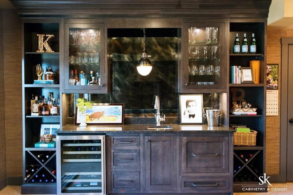 Grimes Construction Basement Renovation at South Walnut Ridge by SK Cabinetry & Design - Photo 3