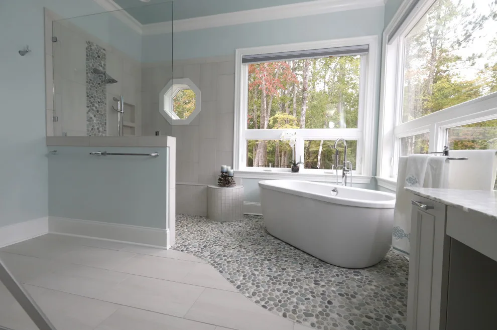 Serene Spa-Inspired Master Bathroom by Margaret Volney Designs, LLC - Photo 16