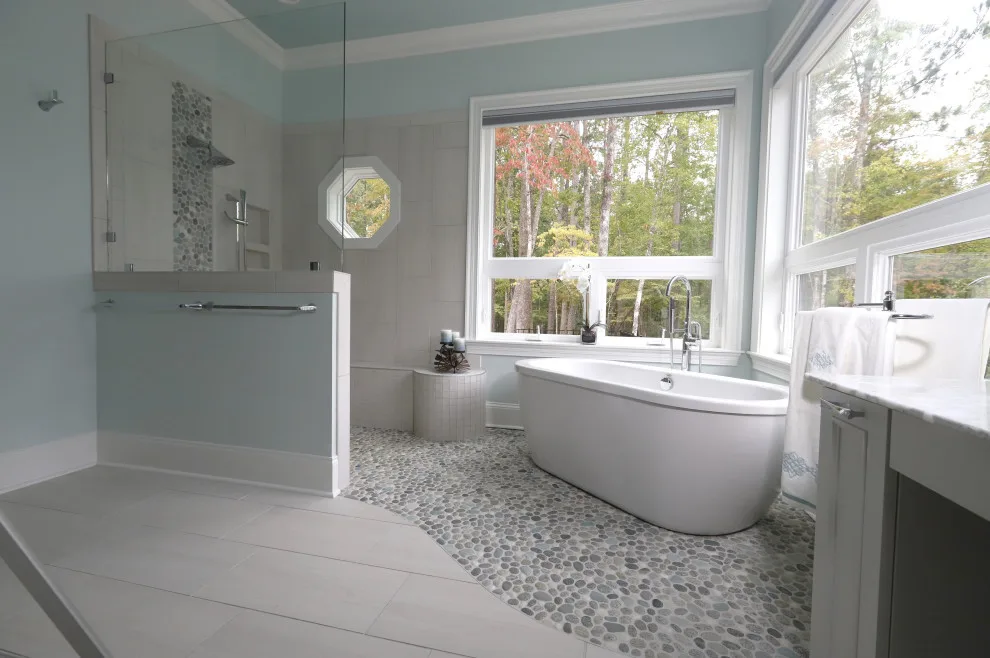 Serene Spa-Inspired Master Bathroom by Margaret Volney Designs, LLC - Photo 11