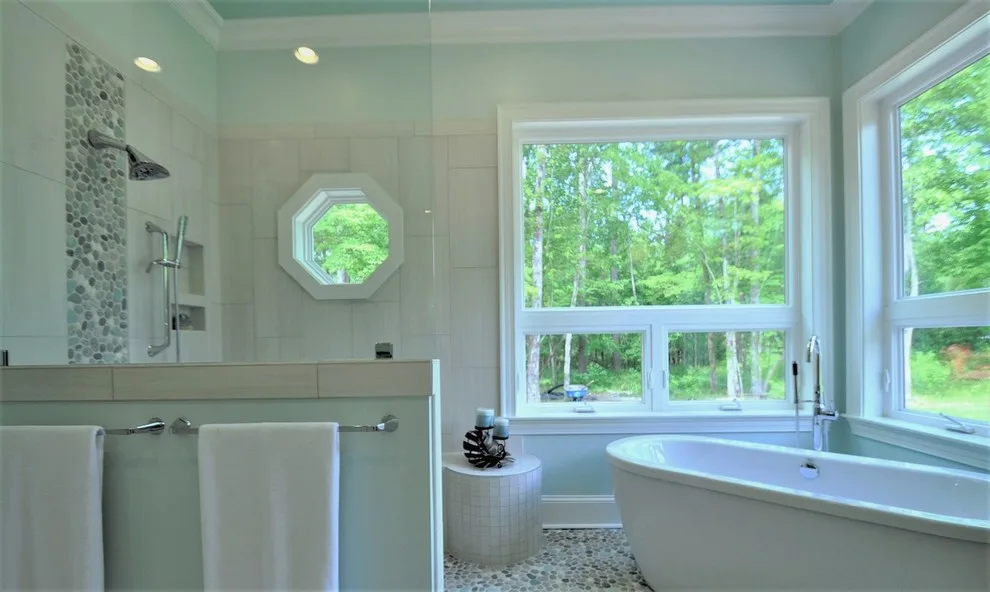 Serene Spa-Inspired Master Bathroom by Margaret Volney Designs, LLC - Photo 9