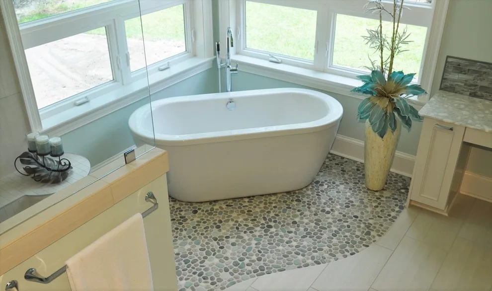 Serene Spa-Inspired Master Bathroom by Margaret Volney Designs, LLC - Photo 21