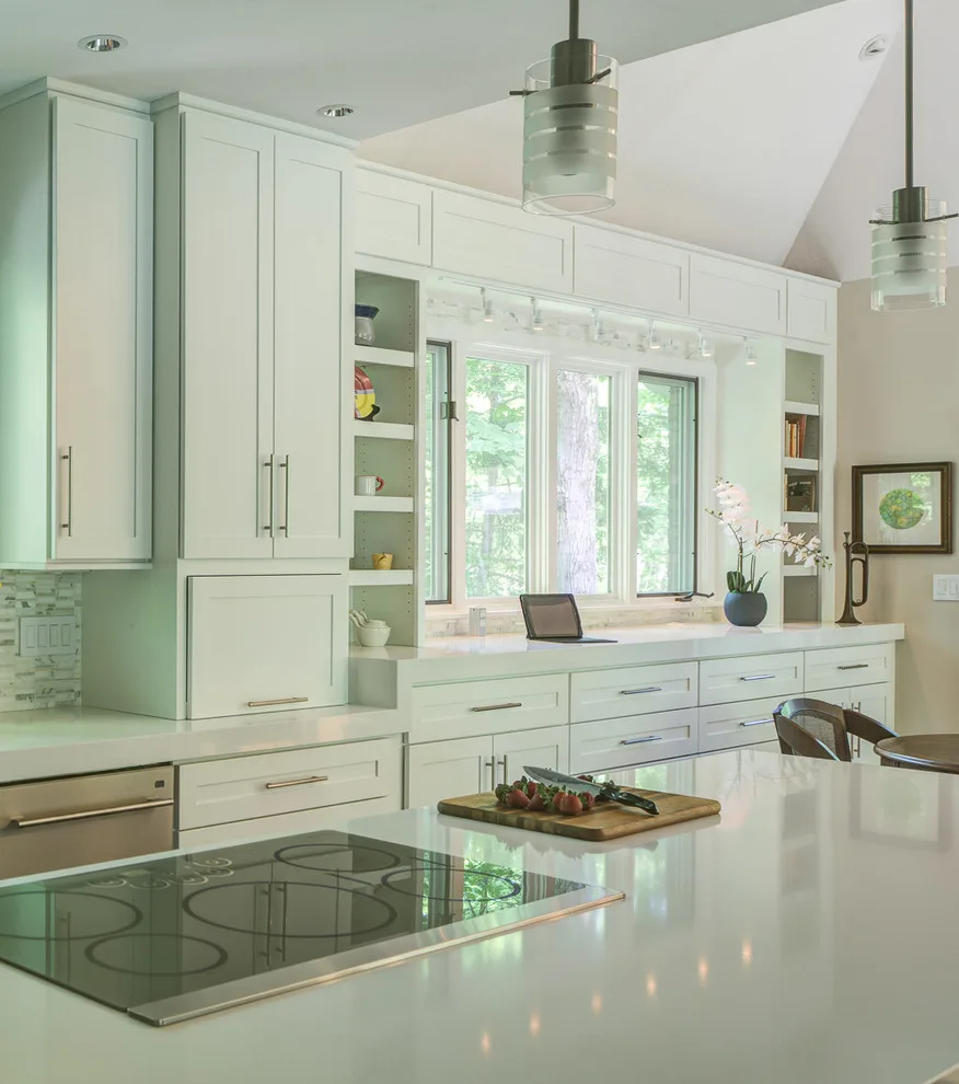 Contemporary White Kitchen by Adam Gibson Design - Photo 4