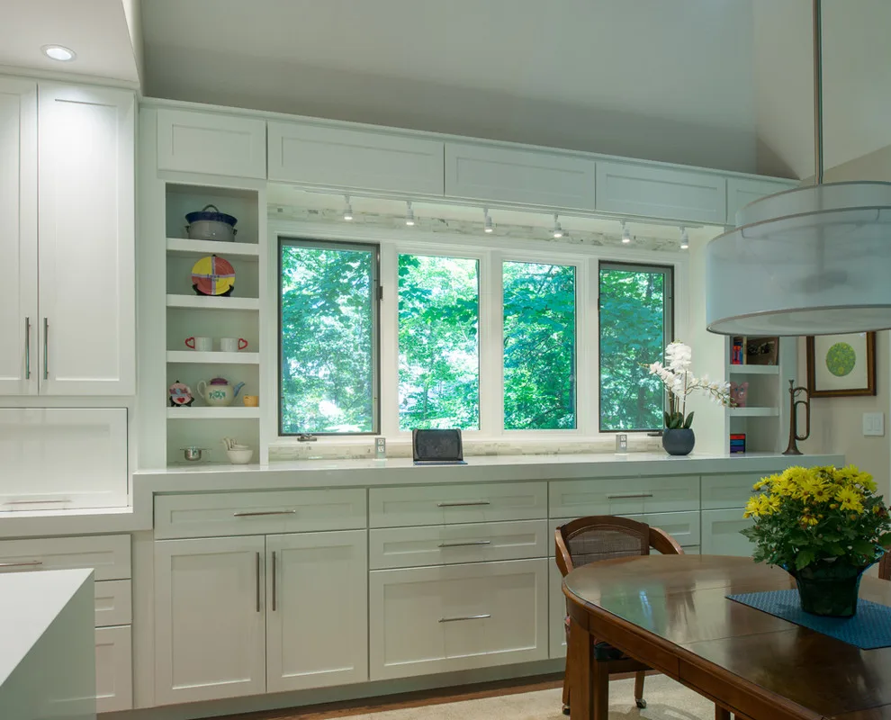 Contemporary White Kitchen by Adam Gibson Design - Photo 5