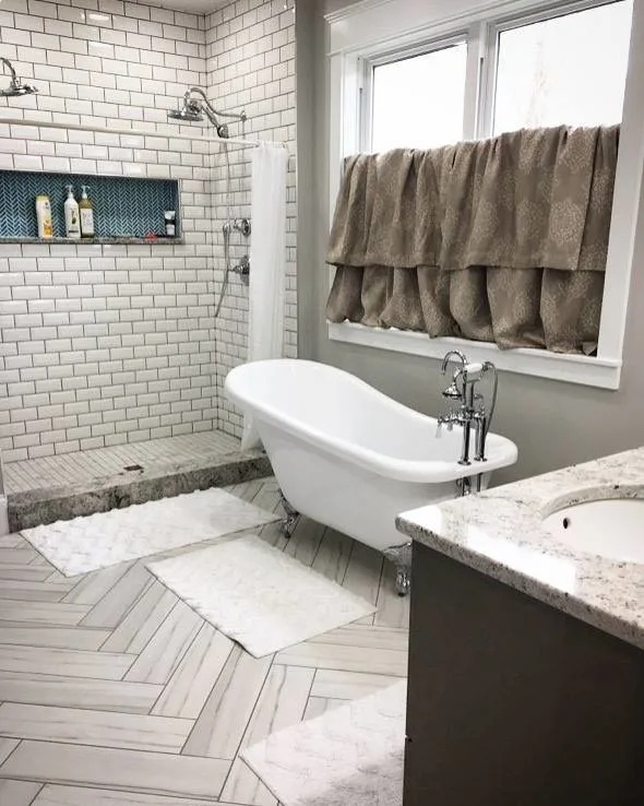 Shower with Subway Tiles by Goings Kitchen Korner - Photo 4