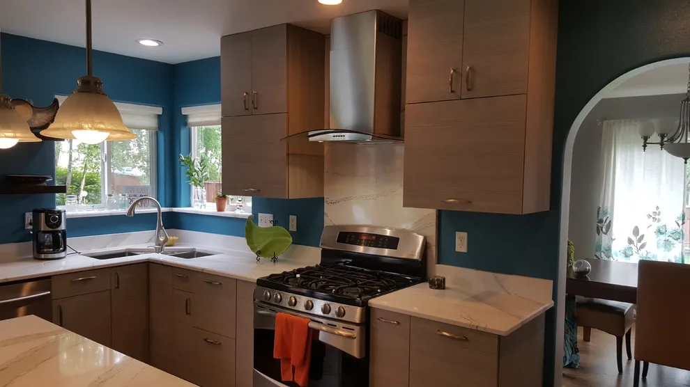 Modern Two-Tone Kitchen with Optimal Space Utilization and Highlight Features by Jamie Tamanaha With Florcraft Carpet One - Photo 9