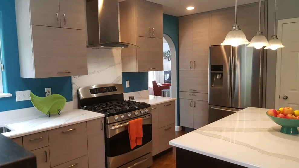 Modern Two-Tone Kitchen with Optimal Space Utilization and Highlight Features by Jamie Tamanaha With Florcraft Carpet One - Photo 4
