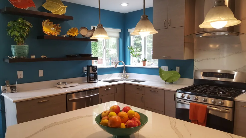 Modern Two-Tone Kitchen with Optimal Space Utilization and Highlight Features by Jamie Tamanaha With Florcraft Carpet One - Photo 13