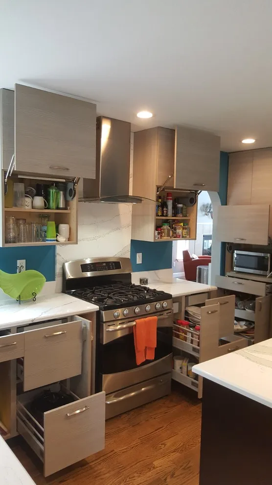 Modern Two-Tone Kitchen with Optimal Space Utilization and Highlight Features by Jamie Tamanaha With Florcraft Carpet One - Photo 2