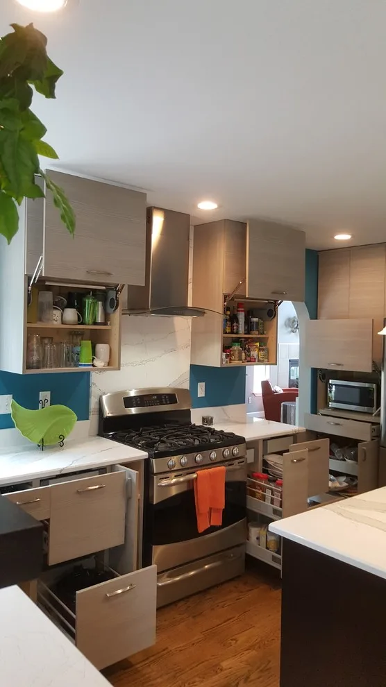 Modern Two-Tone Kitchen with Optimal Space Utilization and Highlight Features by Jamie Tamanaha With Florcraft Carpet One - Photo 7