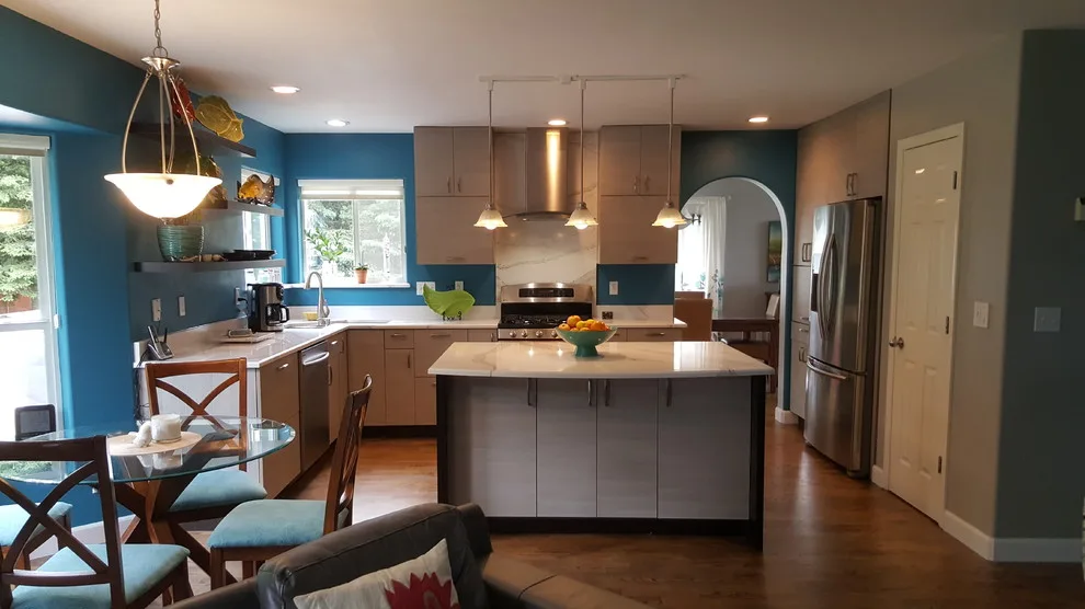 Modern Two-Tone Kitchen with Optimal Space Utilization and Highlight Features by Jamie Tamanaha With Florcraft Carpet One - Photo 17