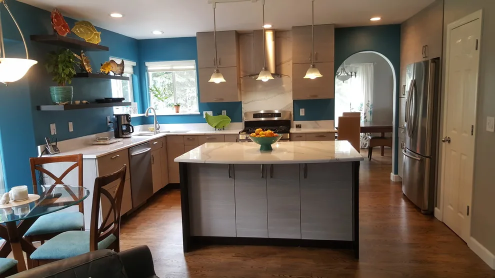 Modern Two-Tone Kitchen with Optimal Space Utilization and Highlight Features by Jamie Tamanaha With Florcraft Carpet One - Photo 11