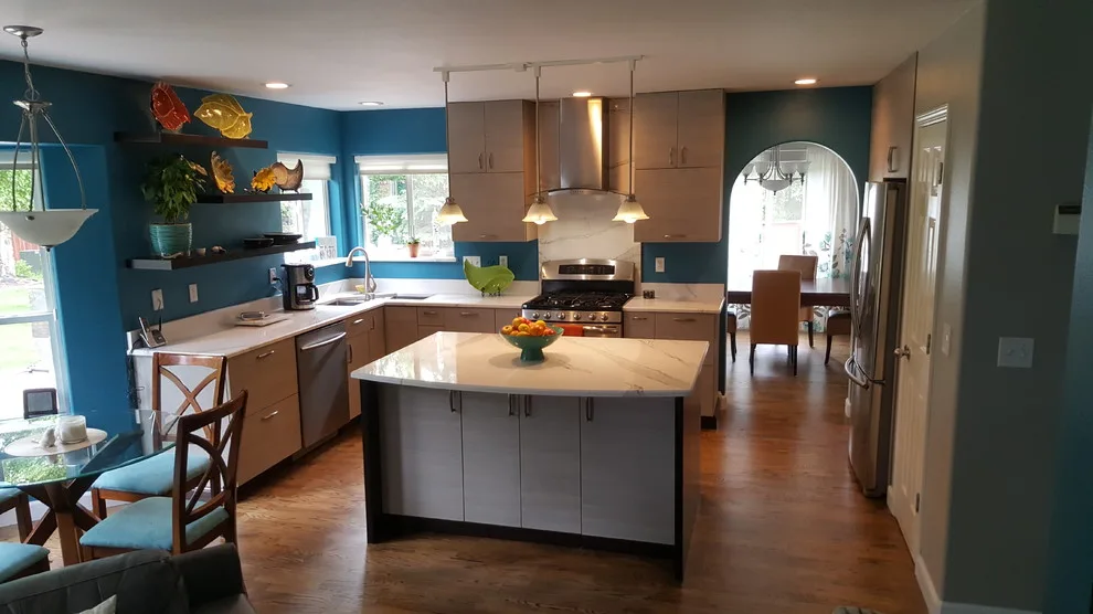 Modern Two-Tone Kitchen with Optimal Space Utilization and Highlight Features by Jamie Tamanaha With Florcraft Carpet One - Photo 5