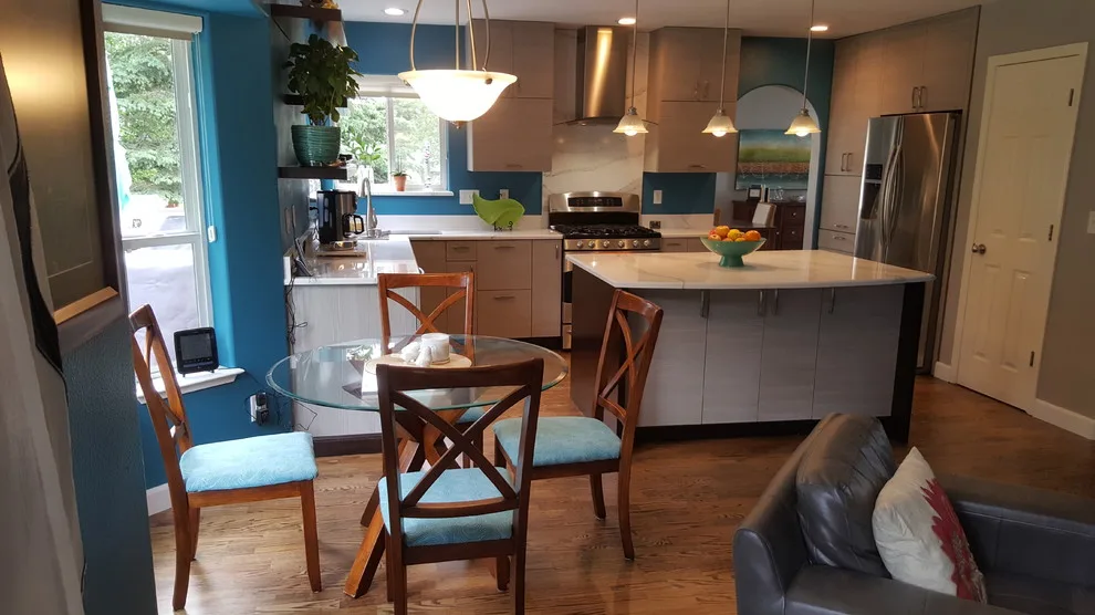 Modern Two-Tone Kitchen with Optimal Space Utilization and Highlight Features by Jamie Tamanaha With Florcraft Carpet One - Photo 6