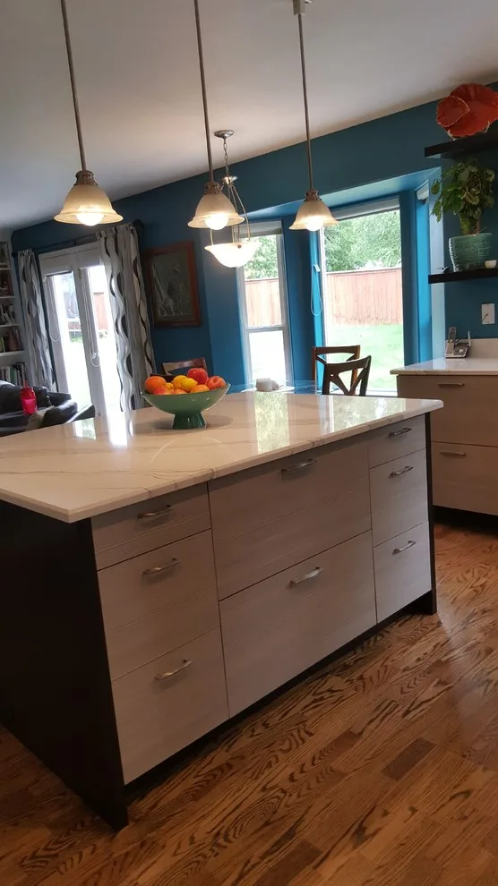 Modern Two-Tone Kitchen with Optimal Space Utilization and Highlight Features by Jamie Tamanaha With Florcraft Carpet One - Photo 12