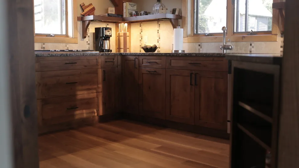 Northwest Colorado Timber Frame Kitchen by Alpine Lumber Steamboat - Photo 2