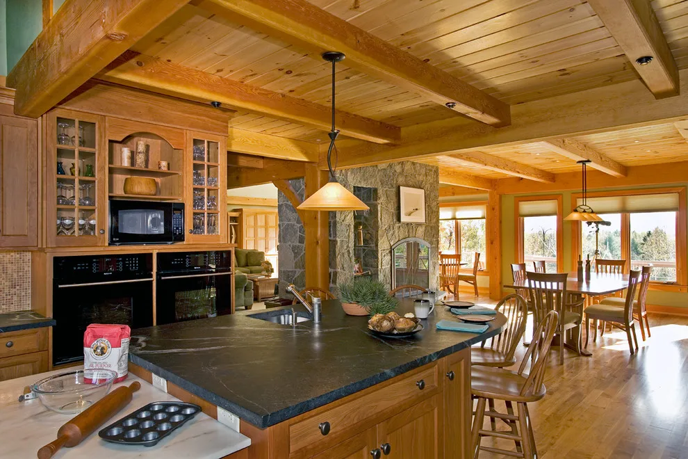 Transitional Kitchen with Timber Frame Design by Designs For Living By Wendy, LLC - Photo 4