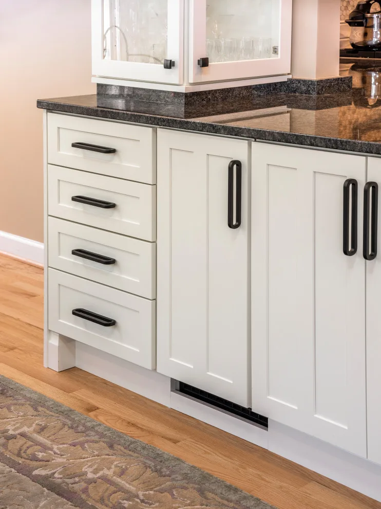 Transitional White Kitchen Featuring a Bar by Gabriela Matuchova, CKBD / HAUS 2690 DSGN - Photo 26