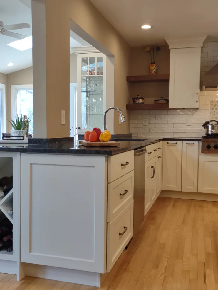 Transitional White Kitchen Featuring a Bar by Gabriela Matuchova, CKBD / HAUS 2690 DSGN - Photo 34