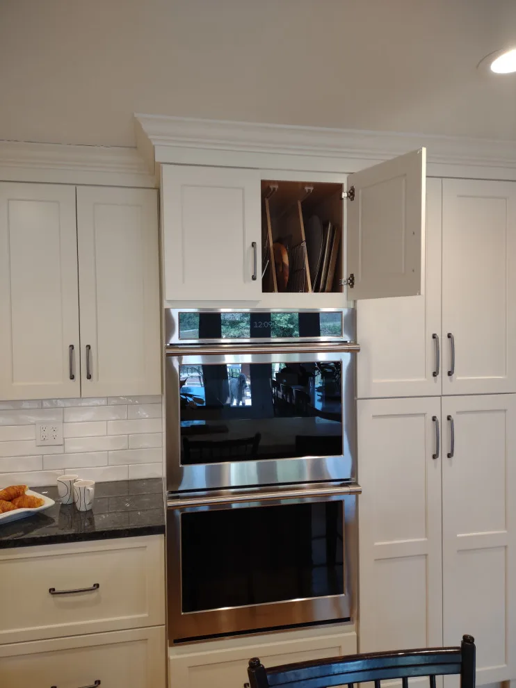 Transitional White Kitchen Featuring a Bar by Gabriela Matuchova, CKBD / HAUS 2690 DSGN - Photo 29