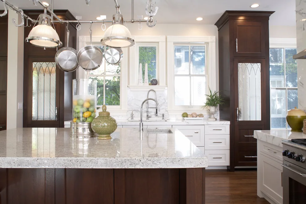 Transitional Open Plan Kitchen in Historical Oak Park by Denise Hauser Design Co. - Photo 4
