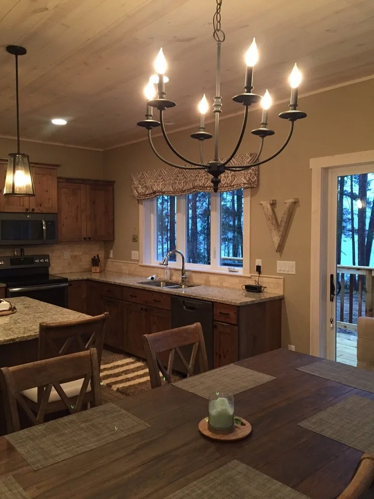 Rustic Transitional Kitchen by Eagle River Cabinets - Photo 2