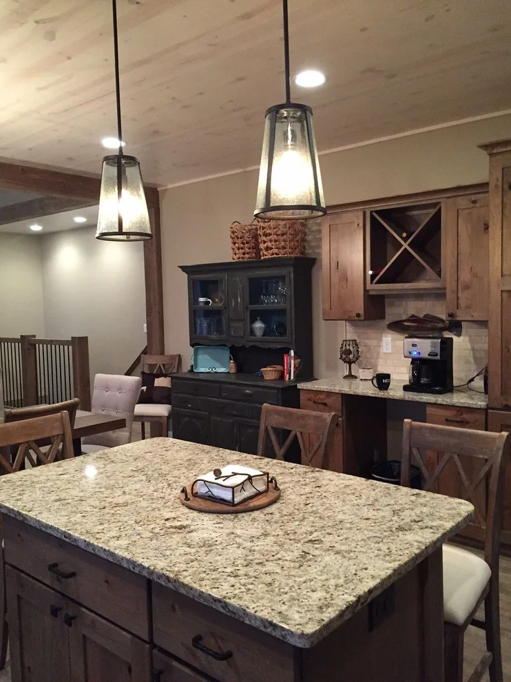 Rustic Transitional Kitchen by Eagle River Cabinets - Photo 3