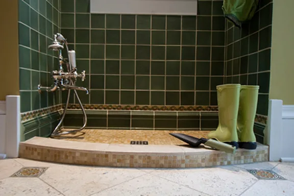 Oak Park River Forest Classic Mudroom-Shoe Wash by Denise Hauser Design Co. - Photo 4
