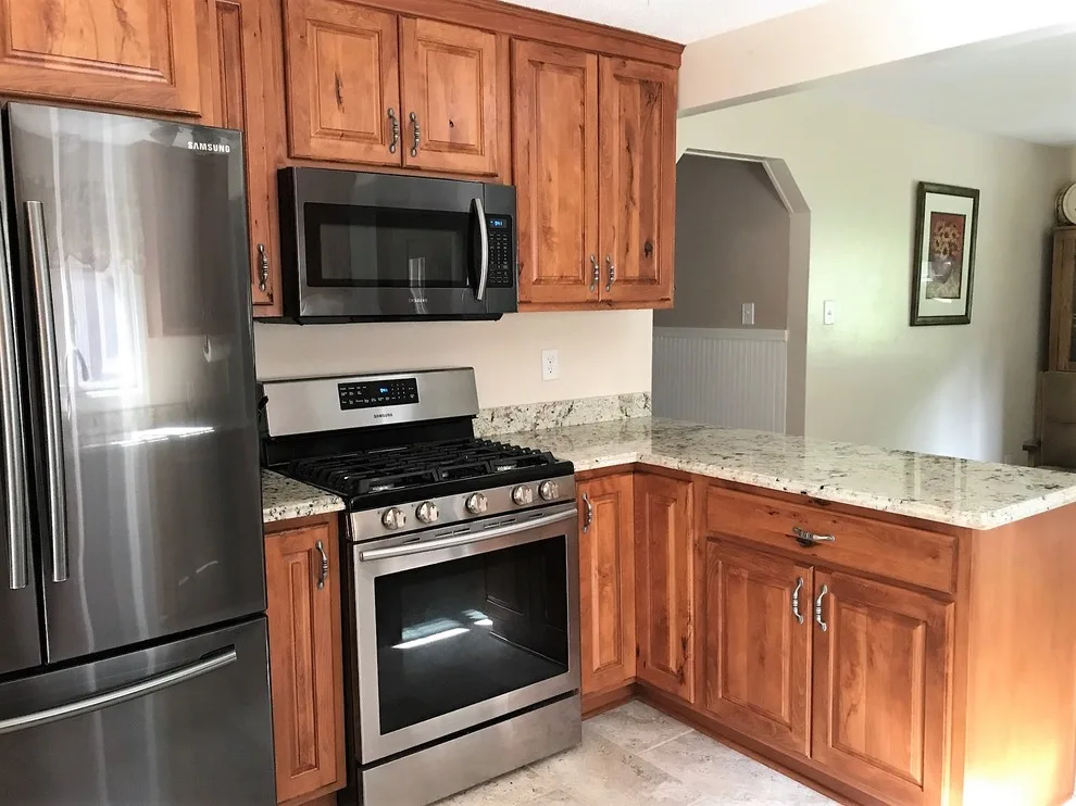 Cozy Rustic Beech Kitchen by Eagle River Cabinets - Photo 2