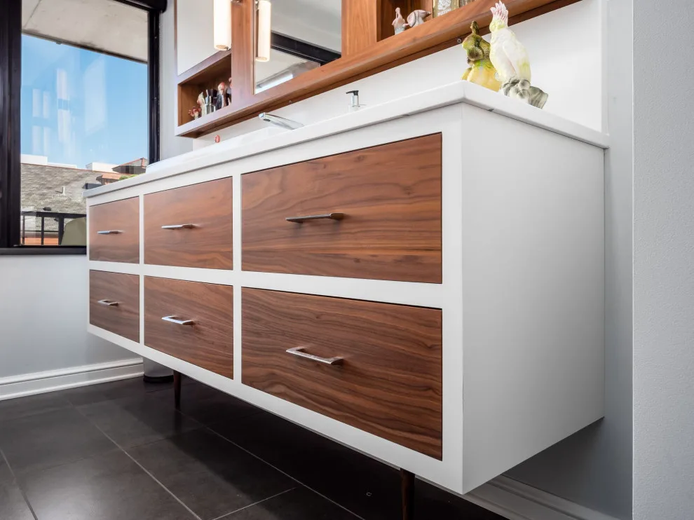 Waterford Tower Mid-Century Modern Bathroom Suite by Residence Design Build Remodel - Photo 7
