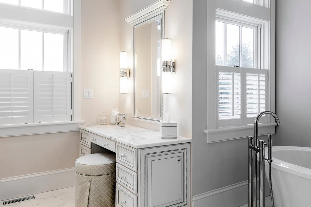 Nantucket White Primary Bathroom by Chris Van Genechten - Kitchen & Bath Design - Photo 3