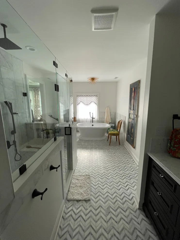 Yorktown Master Bathroom and Closet Renovation by KDI Cabinetry - Photo 2