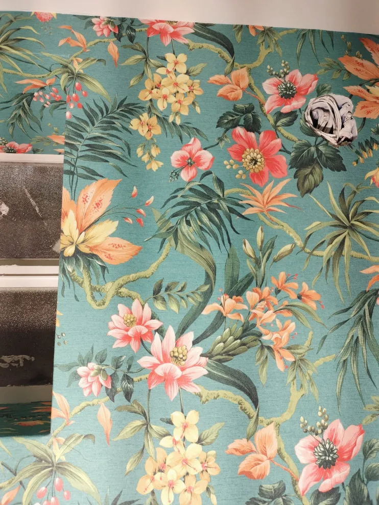JFDecor LLC. Bathroom Wallpaper Installation by "Graham & Brown" by JF Decor | Wallpaper Installation - Photo 3