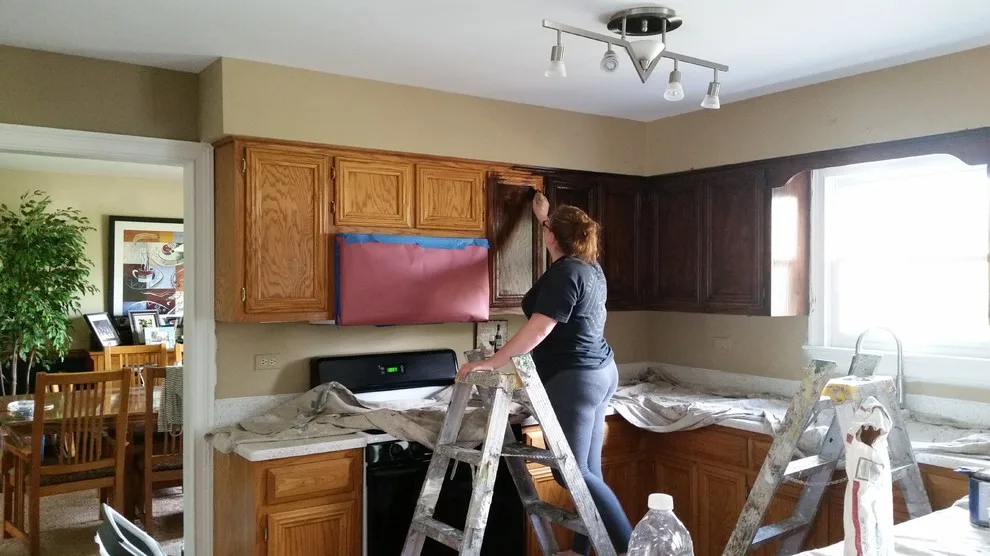 Cabinet Staining and Finishing for Kitchens by Jims Painting &Decorating - Photo 3
