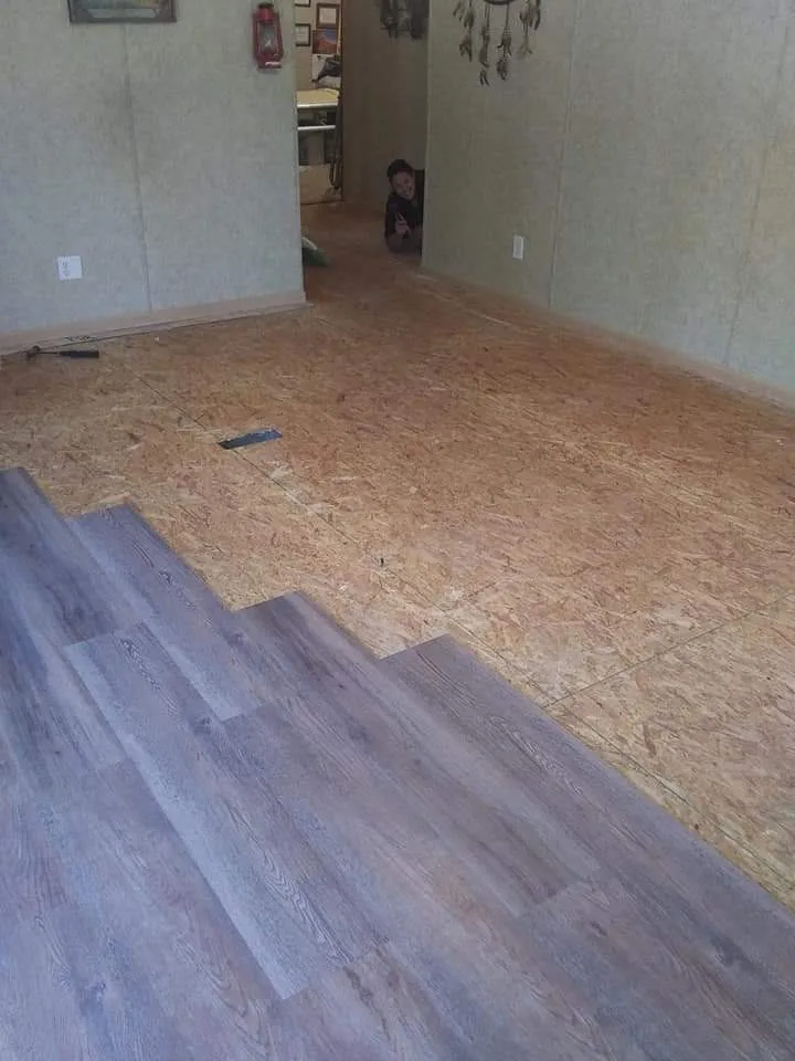 Laminate floor installation in Hope, Arkansas by D&J Services - Photo 2