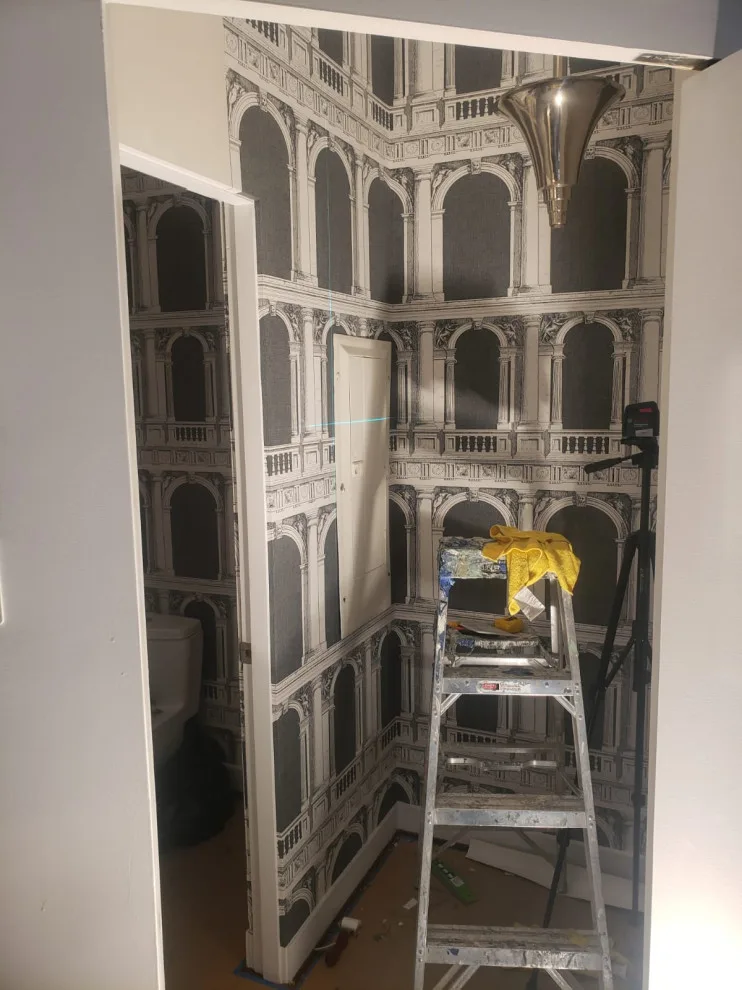 Lincoln Park wall covering installation by Windy City Painters - Photo 3
