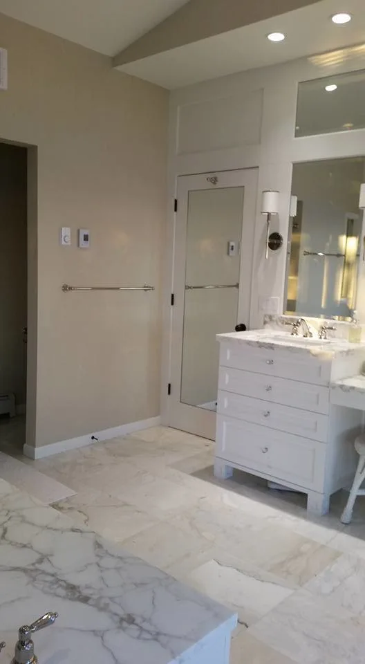 Master Suite Linen Wallpaper Installation by Abode Couture LLC - Photo 4