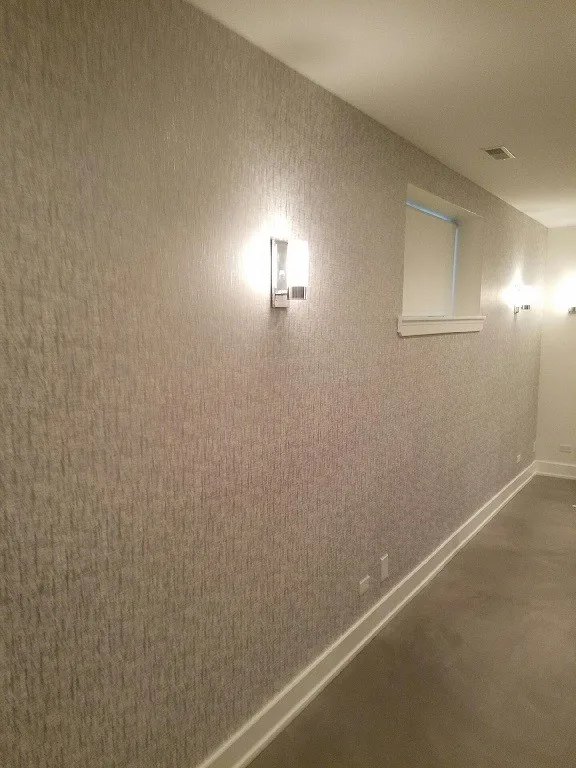 Logan Square basement feature wall wallpaper by Windy City Painters - Photo 3