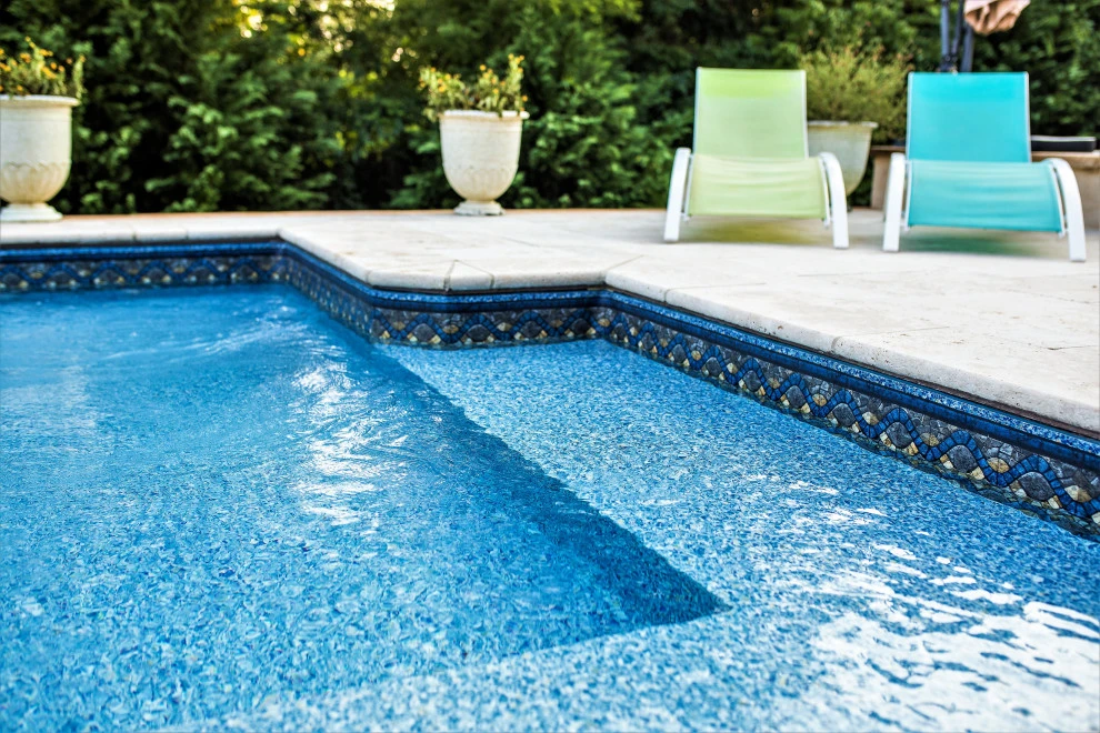 Chattanooga, Cocktail Pool and Travertine Patio by Full Circle Land Design, LLC - Photo 7