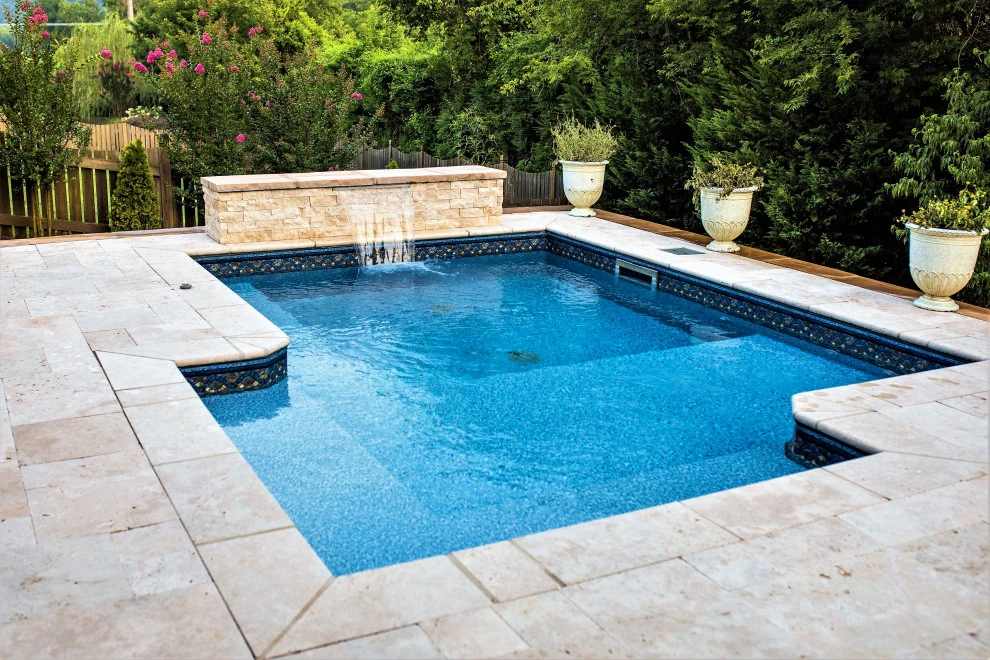 Chattanooga, Cocktail Pool and Travertine Patio by Full Circle Land Design, LLC - Photo 3