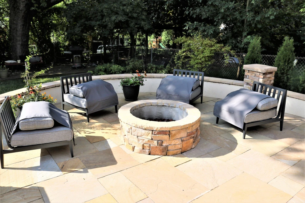 Flagstone Paver Patio and Kitchen in North Shore by Full Circle Land Design, LLC - Photo 3