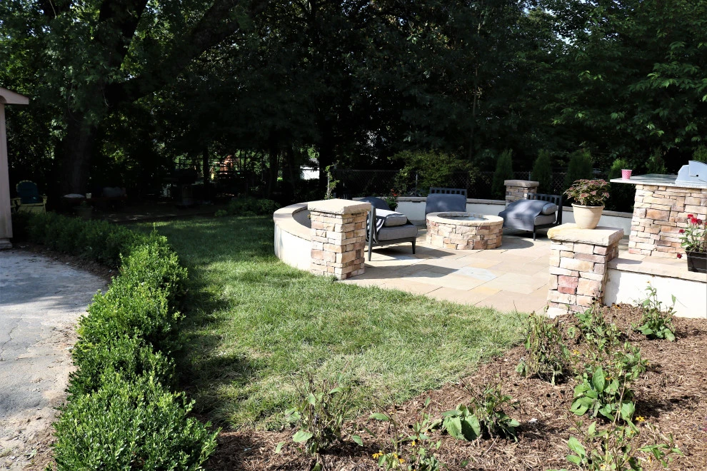 Flagstone Paver Patio and Kitchen in North Shore by Full Circle Land Design, LLC - Photo 7