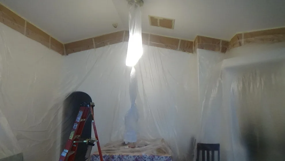 Ceiling Masking and Spraying by Flying Colors Painting Co - Photo 3