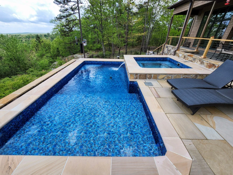 Mountain Rustic Pool and Patio in Dunlap TN by Full Circle Land Design, LLC - Photo 3