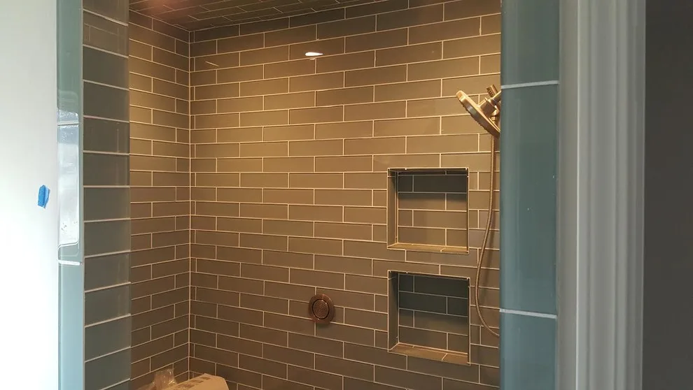 Luxury Bathroom Glass Mosaic by Christopher Painting LLC - Photo 2