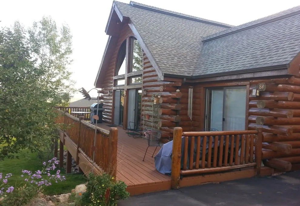 Log Cabin Facade Renovation by Flying Z Painting - Photo 10