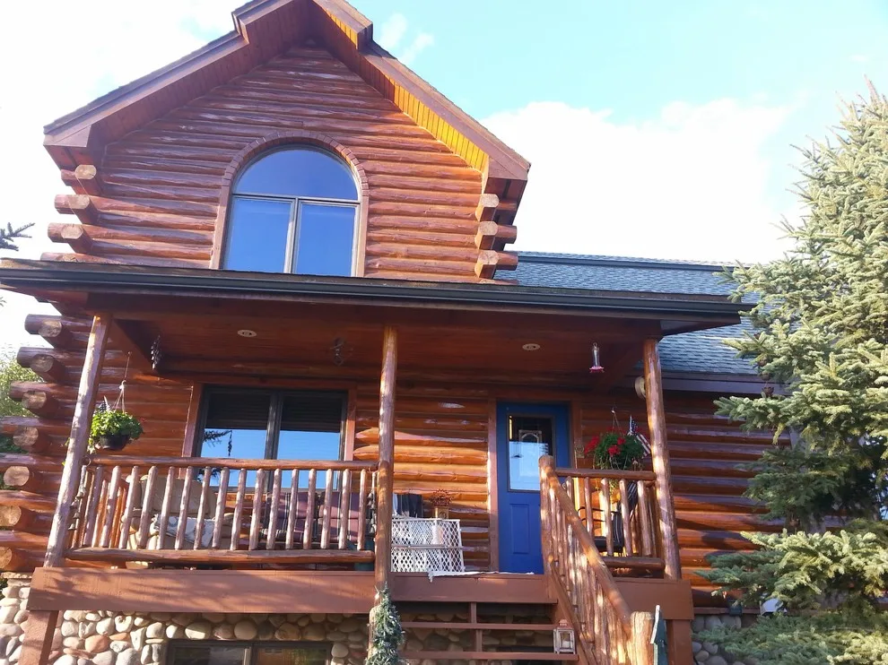 Log Cabin Facade Renovation by Flying Z Painting - Photo 12