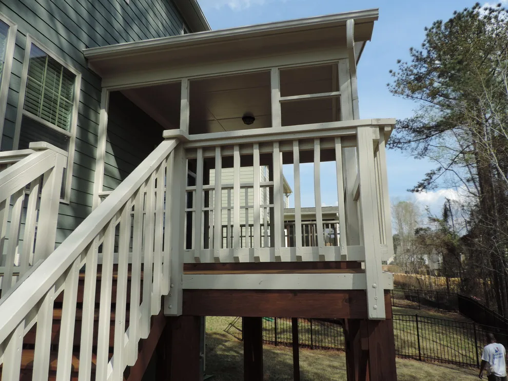 Two-Tone Porch Painting and Staining by Triangle Precision Painting - Photo 11