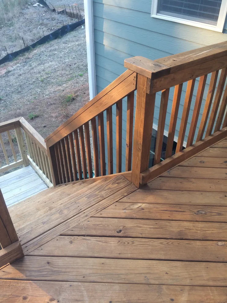 Two-Tone Porch Painting and Staining by Triangle Precision Painting - Photo 7