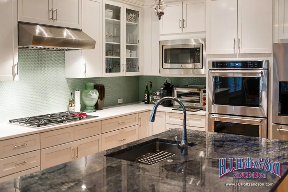 Transformed White High Gloss Kitchen Cabinets - Before and After by H.J. Holtz And Son, Inc. - Photo 9