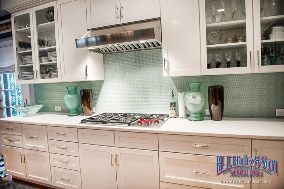 Transformed White High Gloss Kitchen Cabinets - Before and After by H.J. Holtz And Son, Inc. - Photo 4